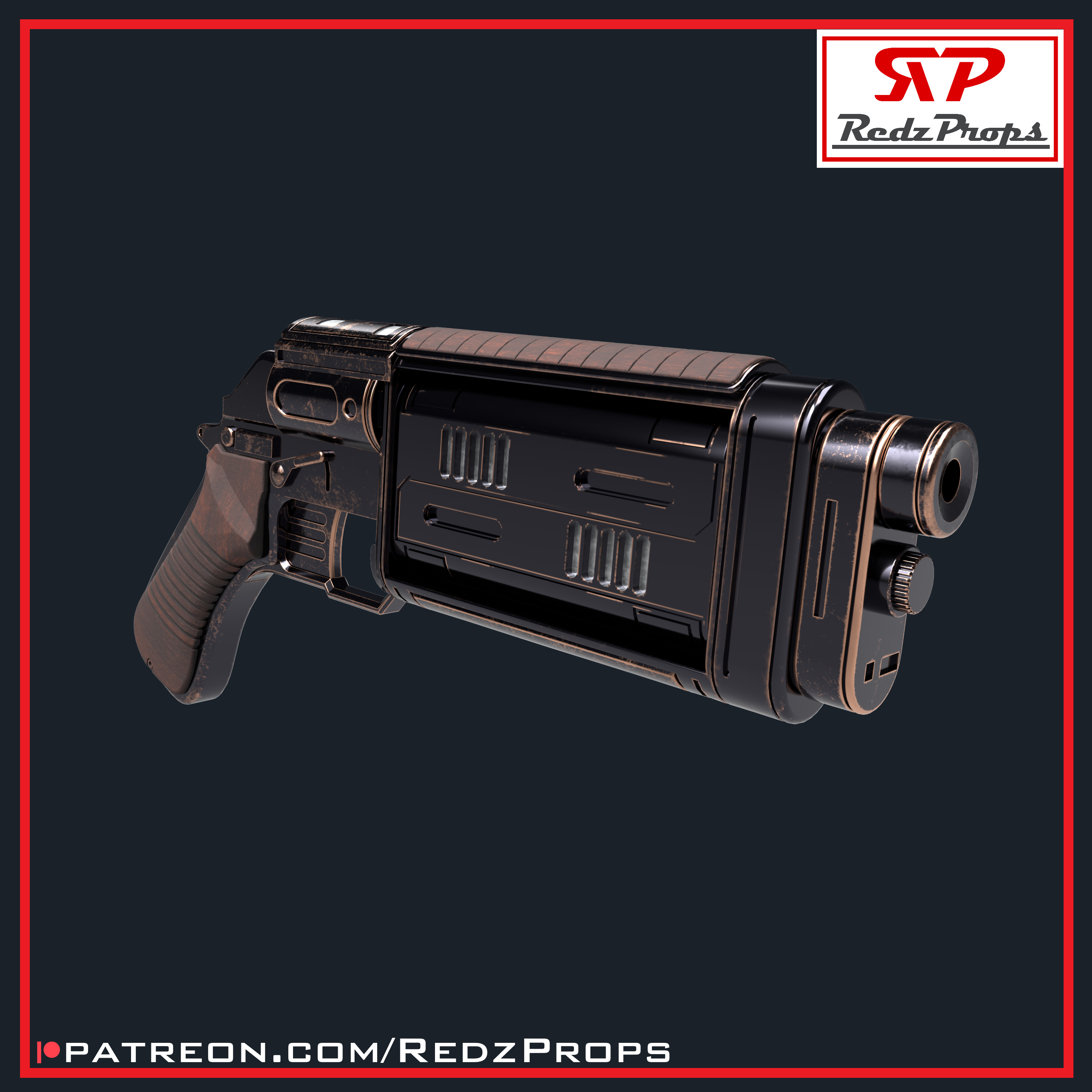 Andor Bryar MW-20 Blaster Cosplay Prop 3D print model_2