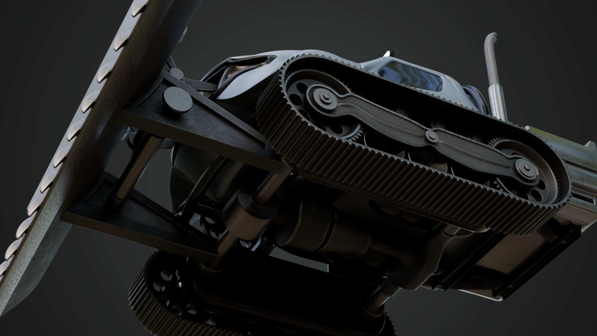 Snow Plow Truck 3D model_10