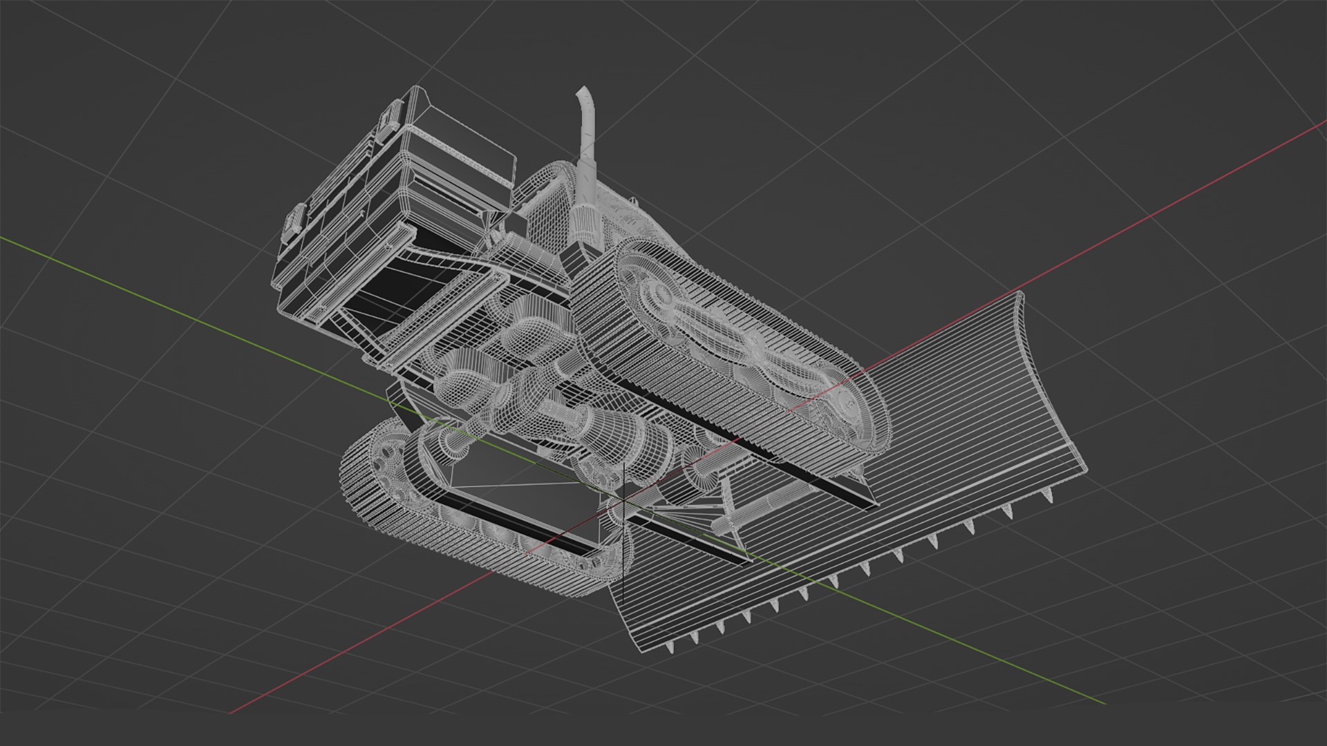 Snow Plow Truck 3D model_17