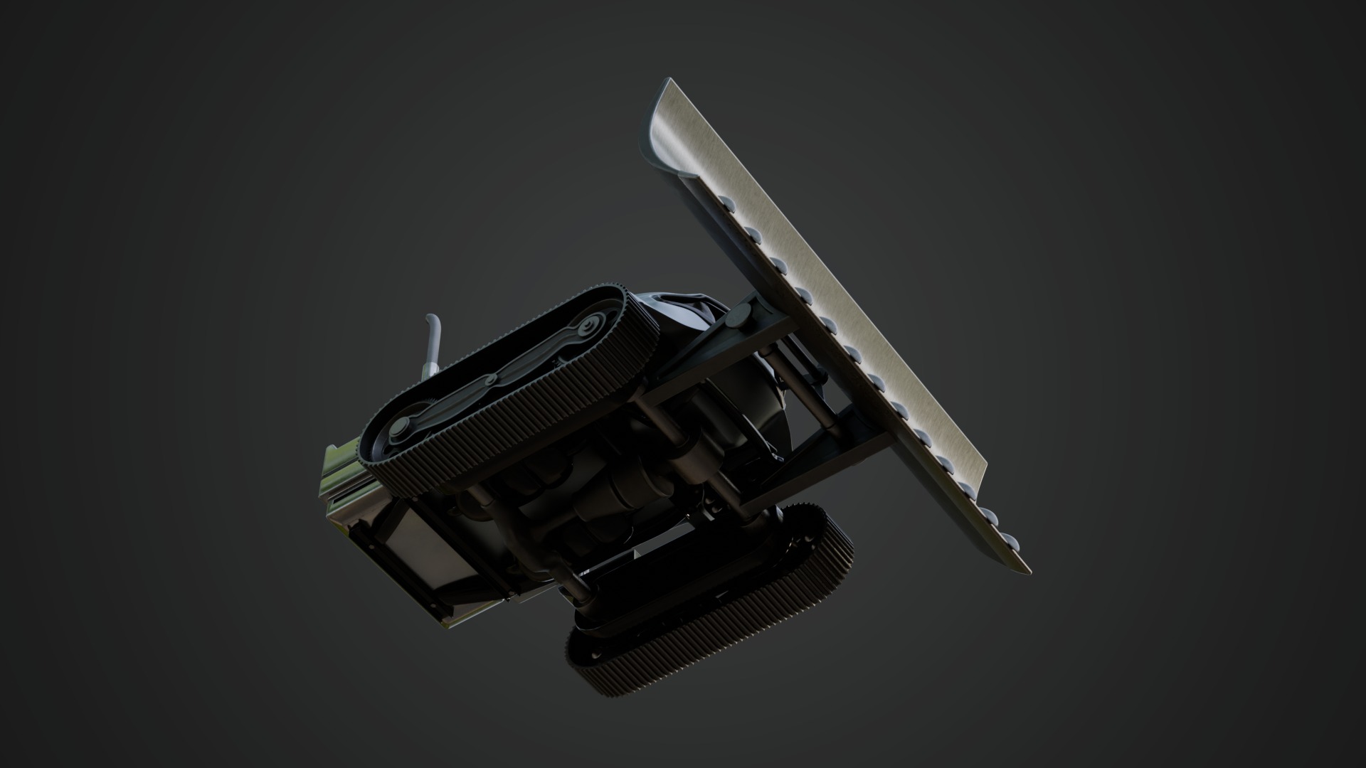 Snow Plow Truck 3D model_9