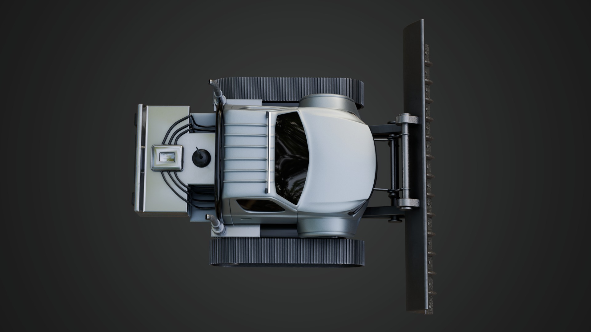 Snow Plow Truck 3D model_13