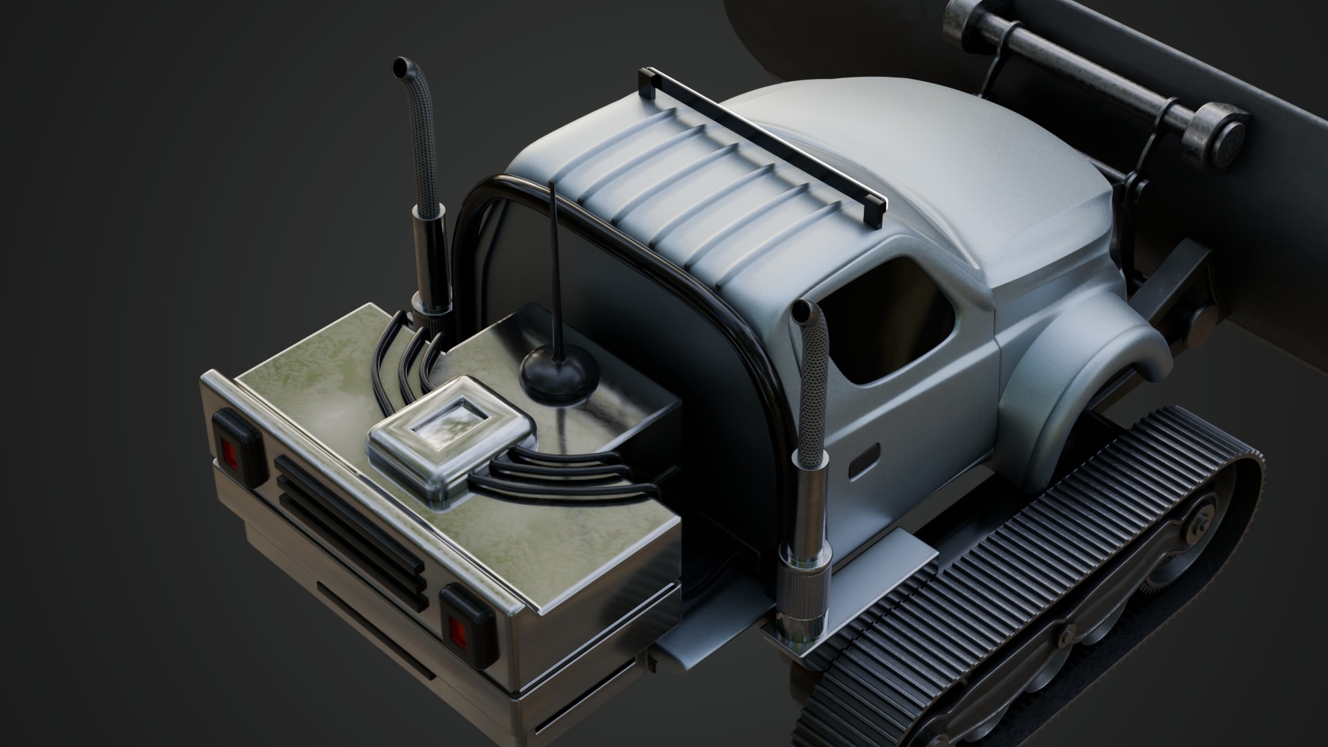 Snow Plow Truck 3D model_14