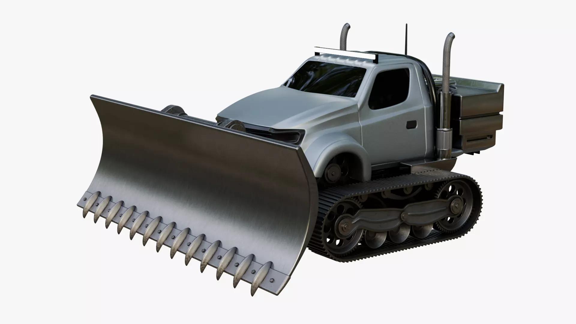 Snow Plow Truck 3D model_0