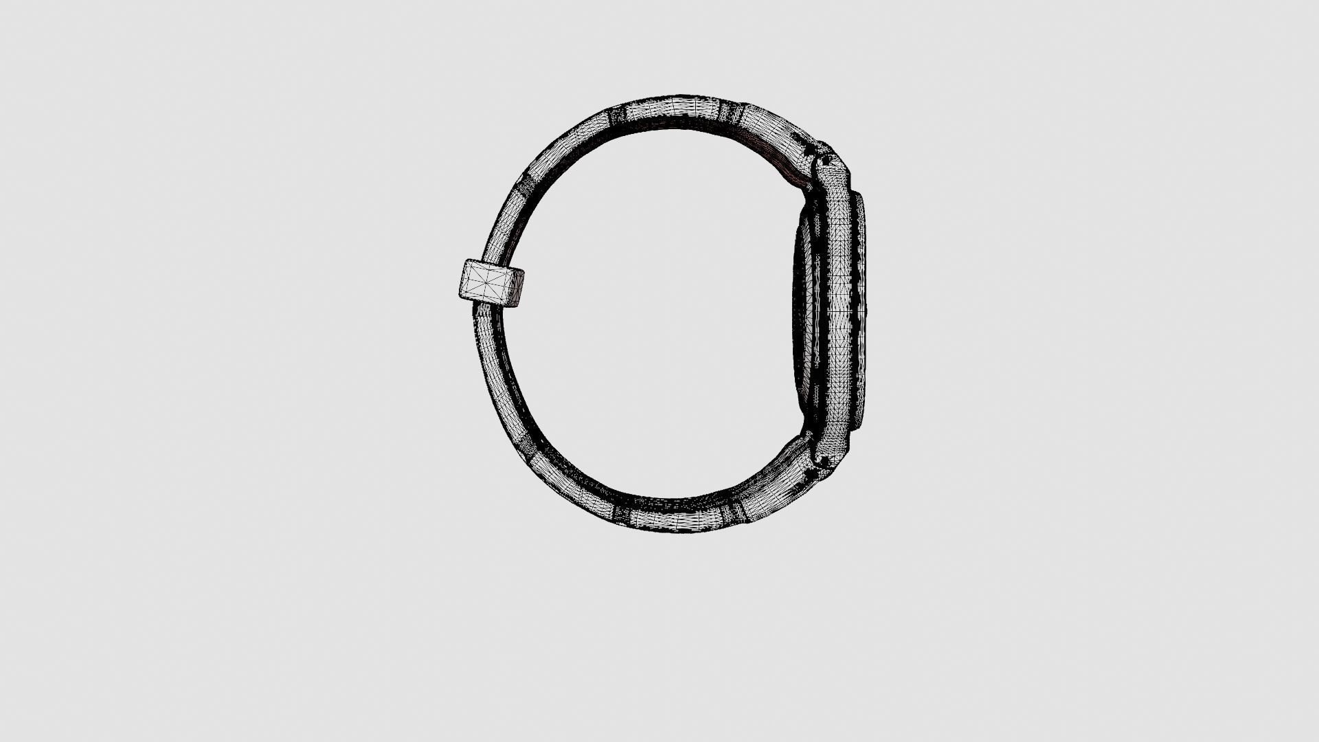 Analog Watch Low-poly 3D model_8
