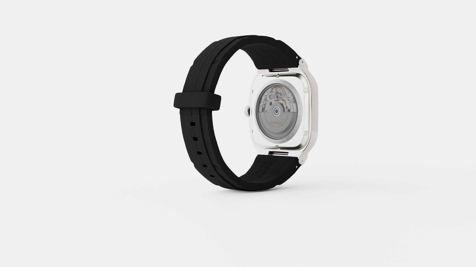 Analog Watch Low-poly 3D model_3