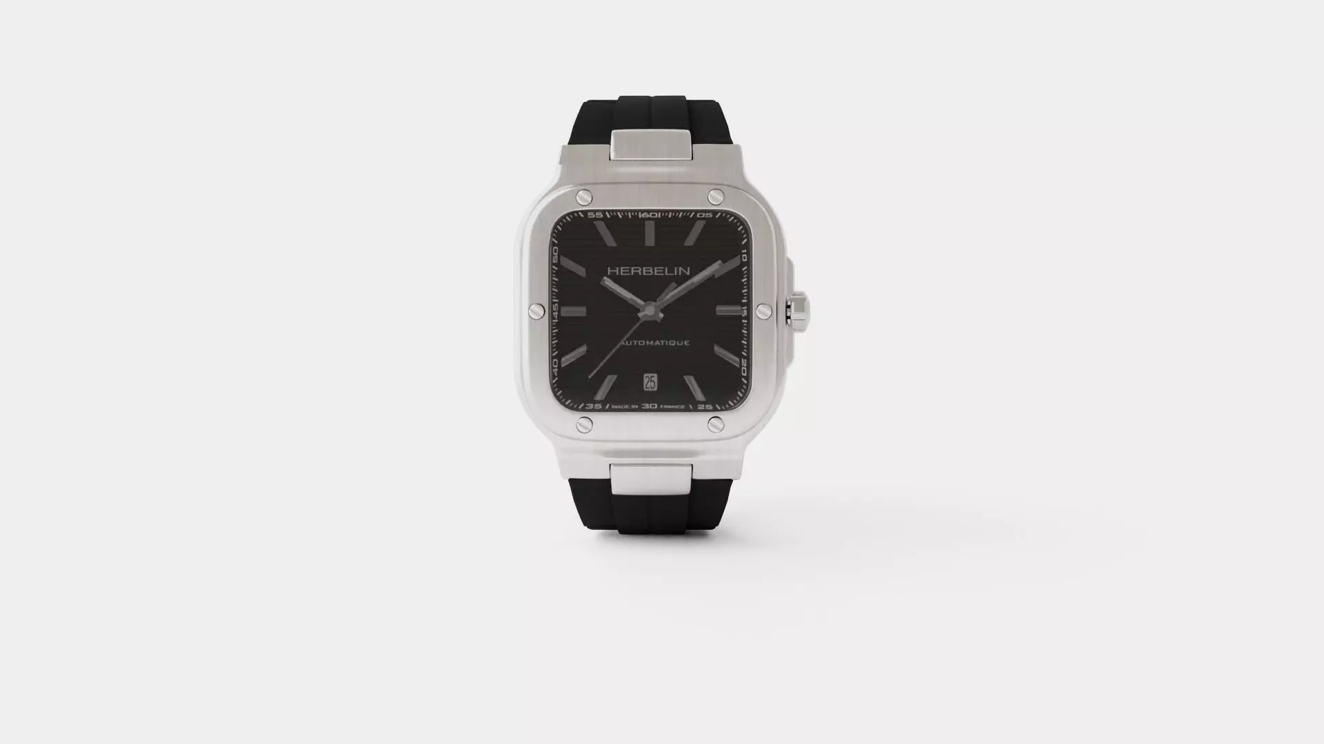 Analog Watch Low-poly 3D model_0