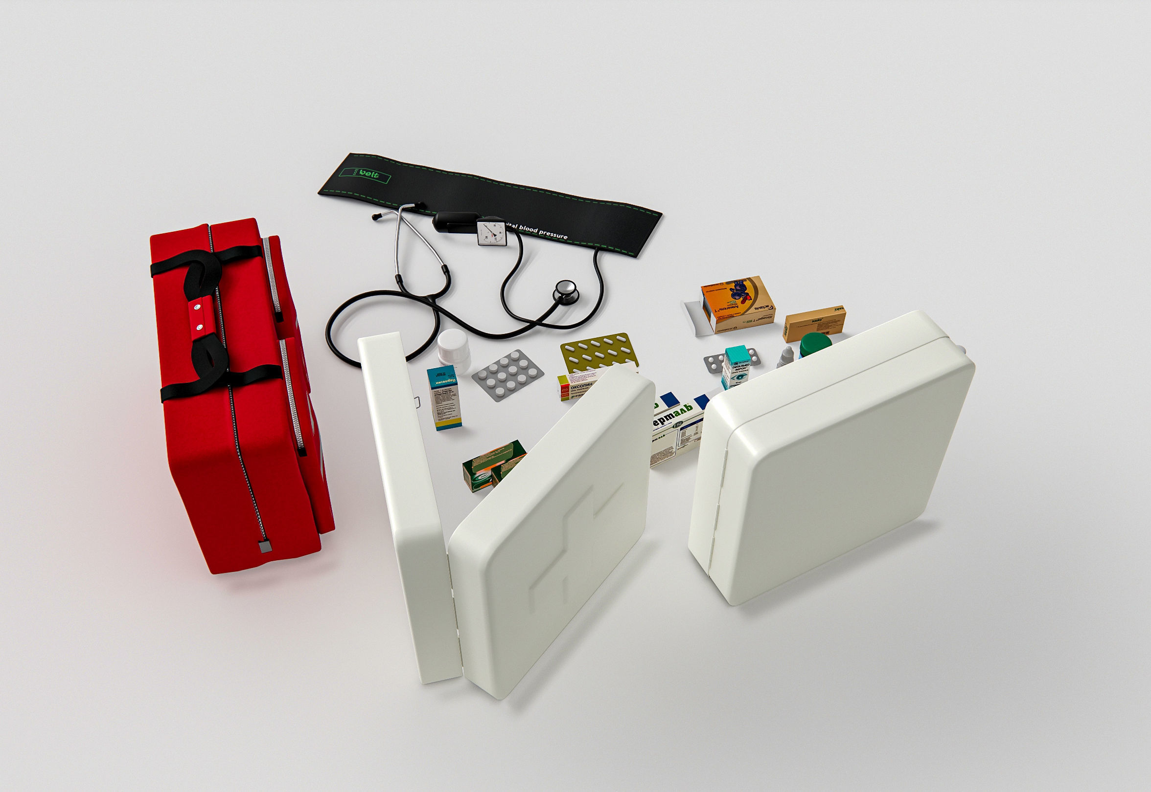 Hospital First Aid Kit 3D model_14