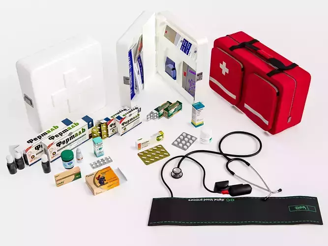 Hospital First Aid Kit 3D model
