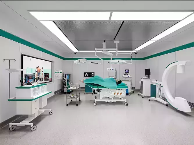 Hospital delivery operating room   3D model