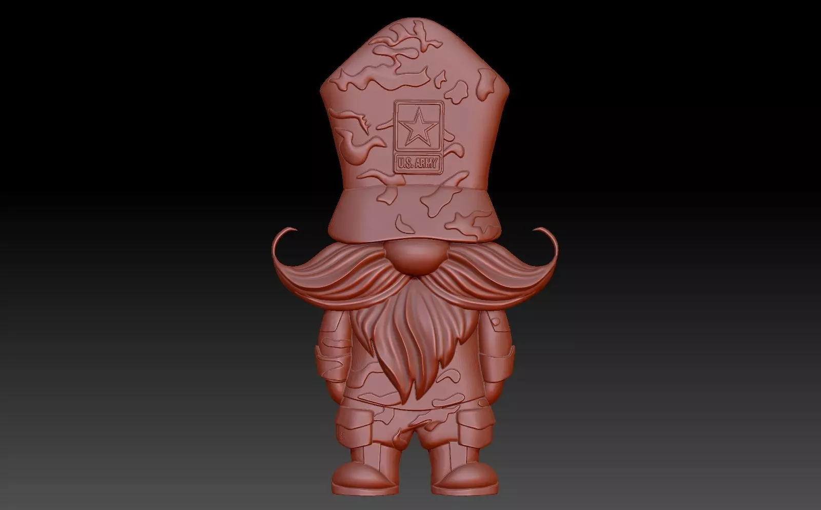 Enano militar 3D print model_0