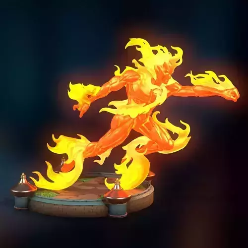 Heroes 3 Fire Elemental  3D print model