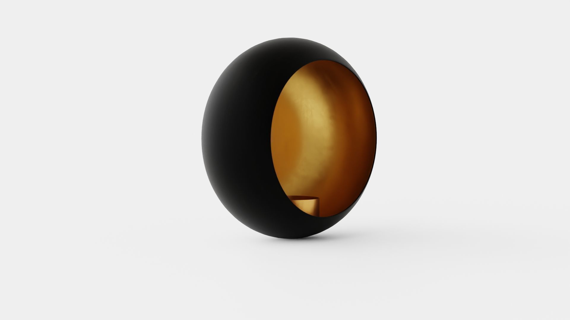 Wall Candle Holder Low-poly 3D model_1