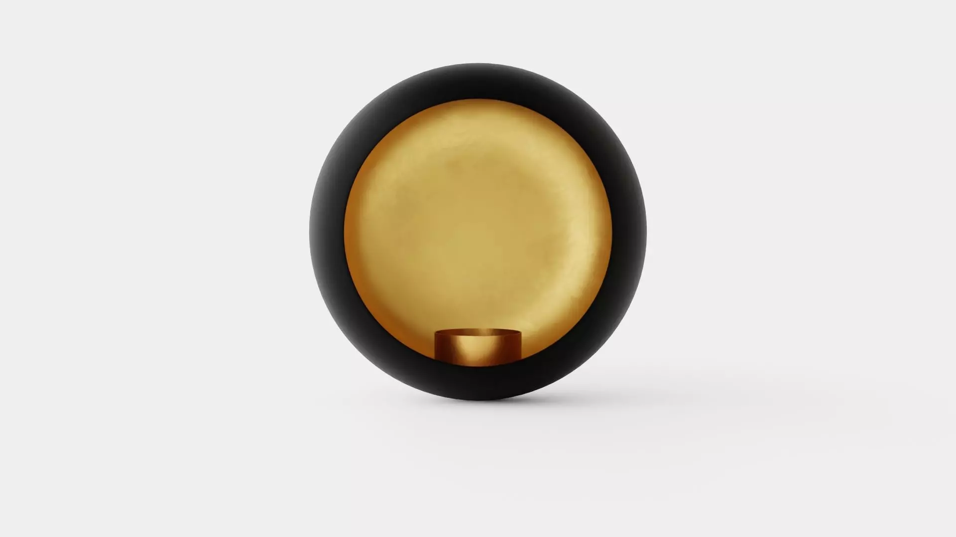 Wall Candle Holder Low-poly 3D model_0