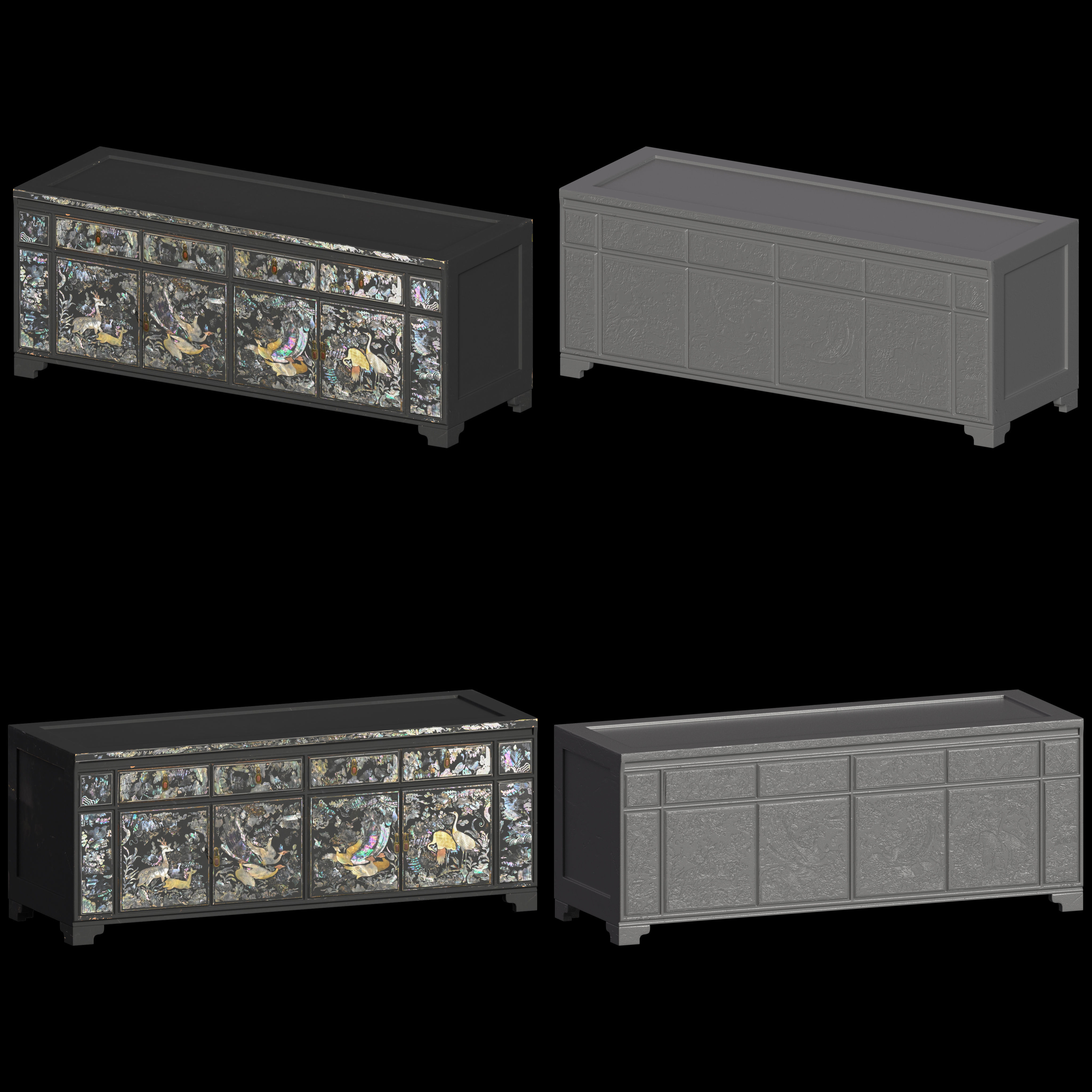 Korea Furniture Pack 02 3D model_4