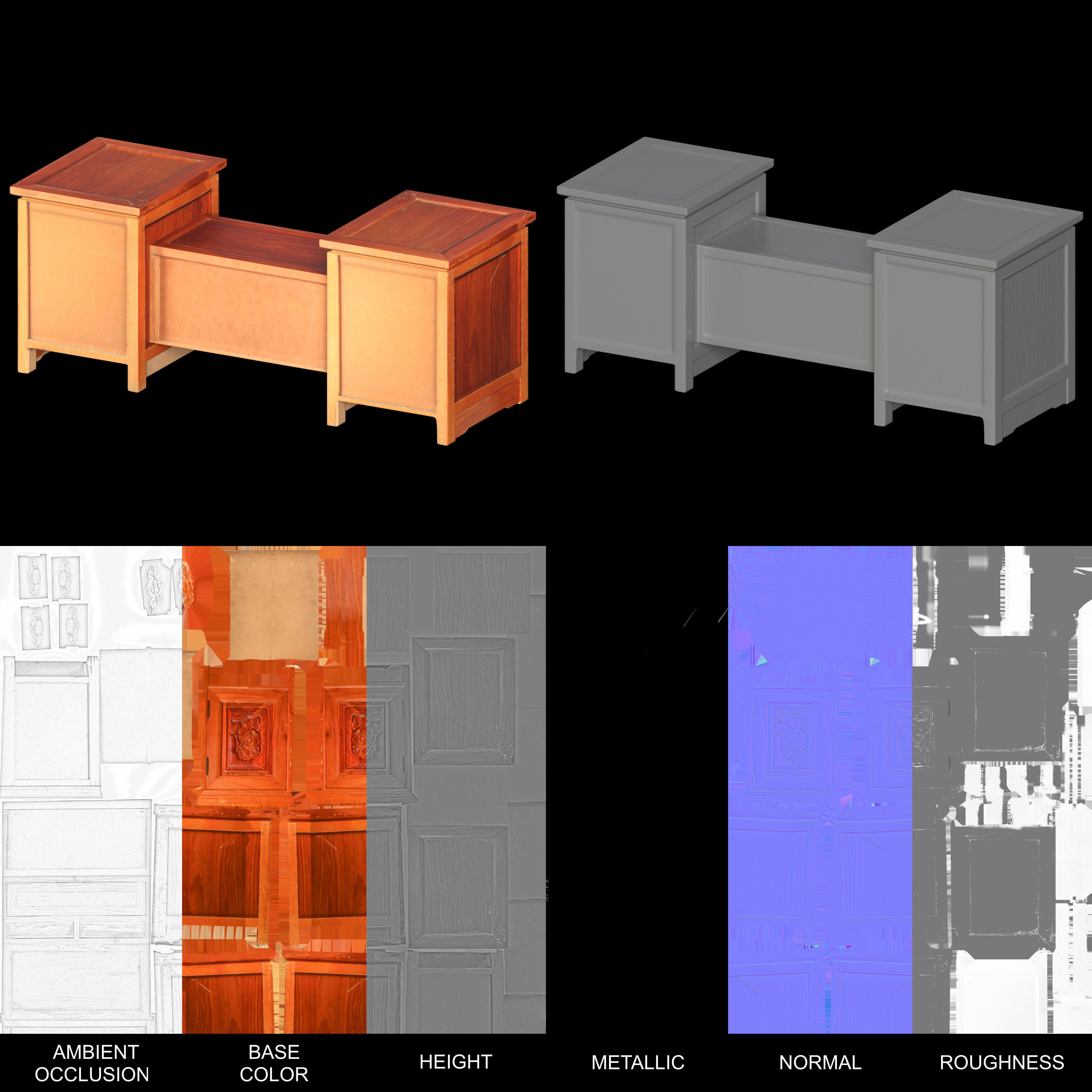 Korea Furniture Pack 02 3D model_7