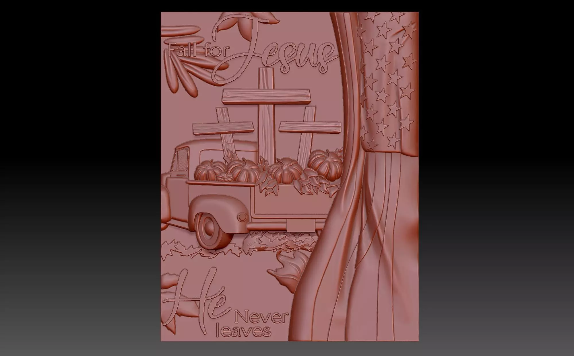 Car road 3D print model