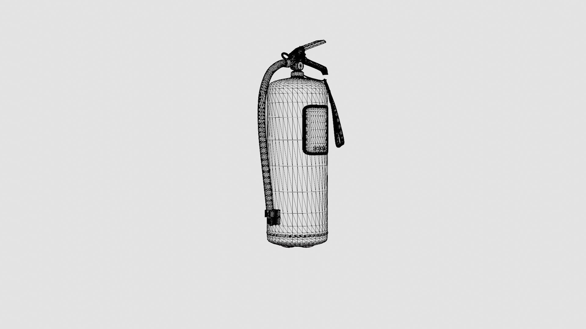 Fire Extinguisher Low-poly 3D model_7