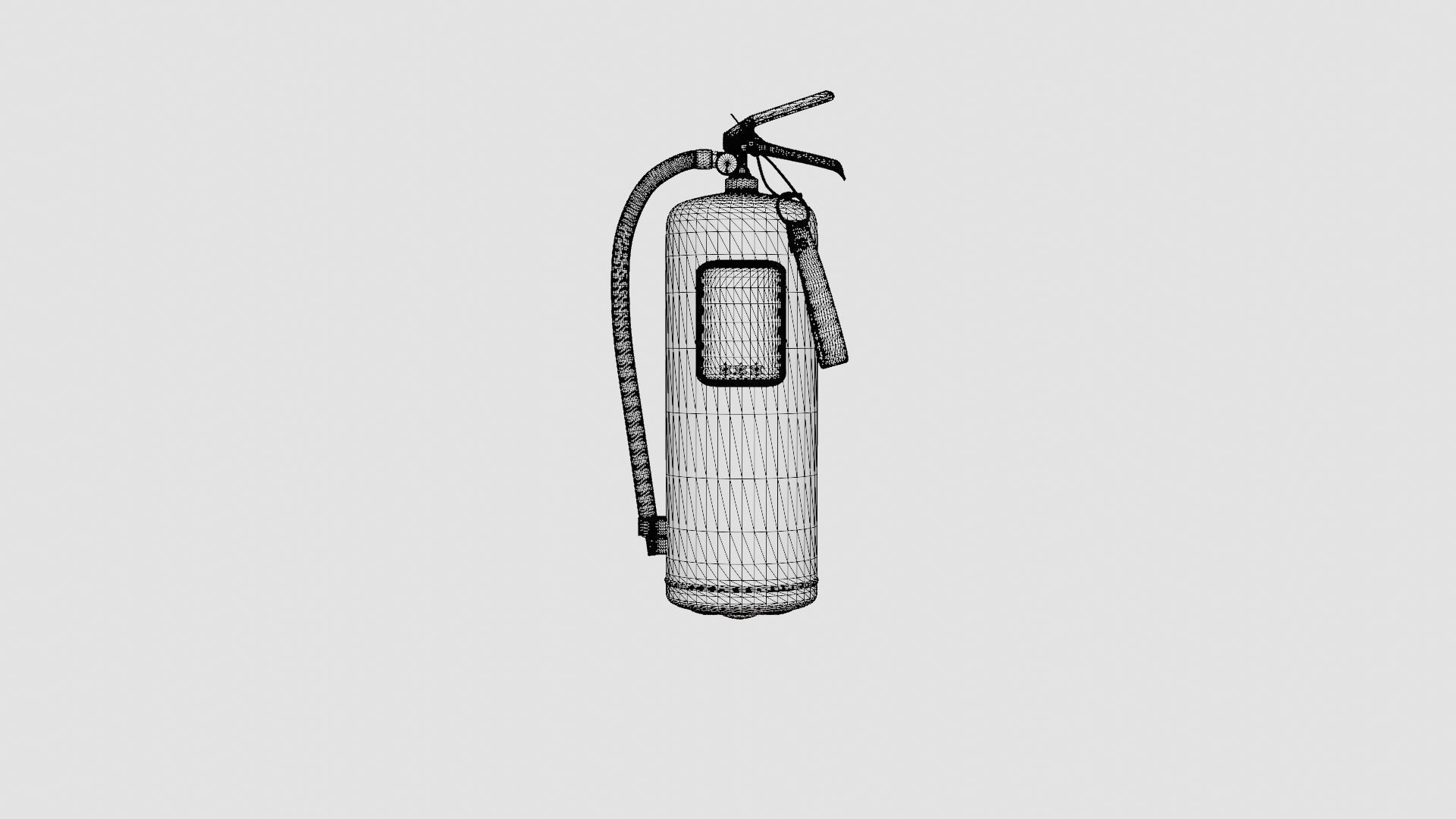Fire Extinguisher Low-poly 3D model_6