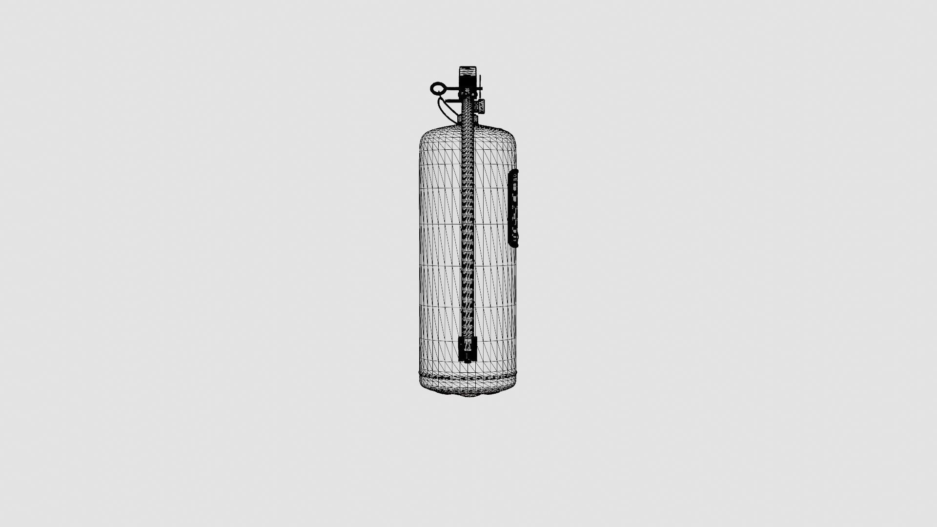 Fire Extinguisher Low-poly 3D model_8