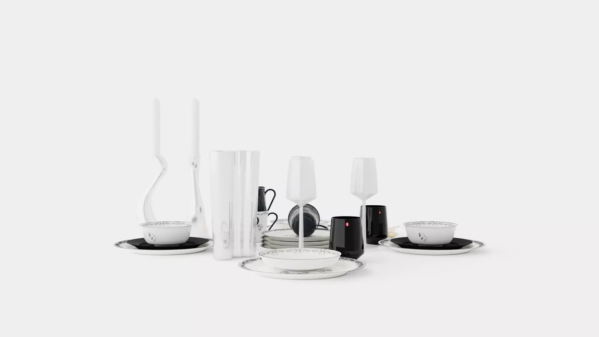 Cutlery Pack Low-poly 3D model_0