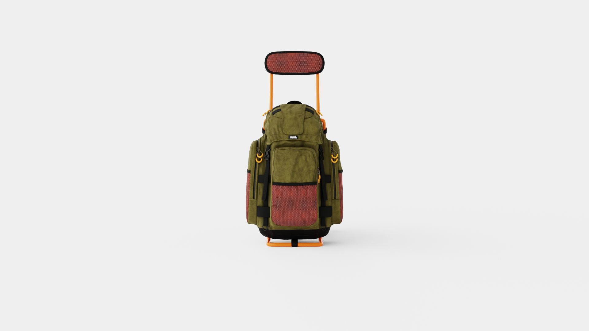 Camping Bag Low-poly 3D model_1