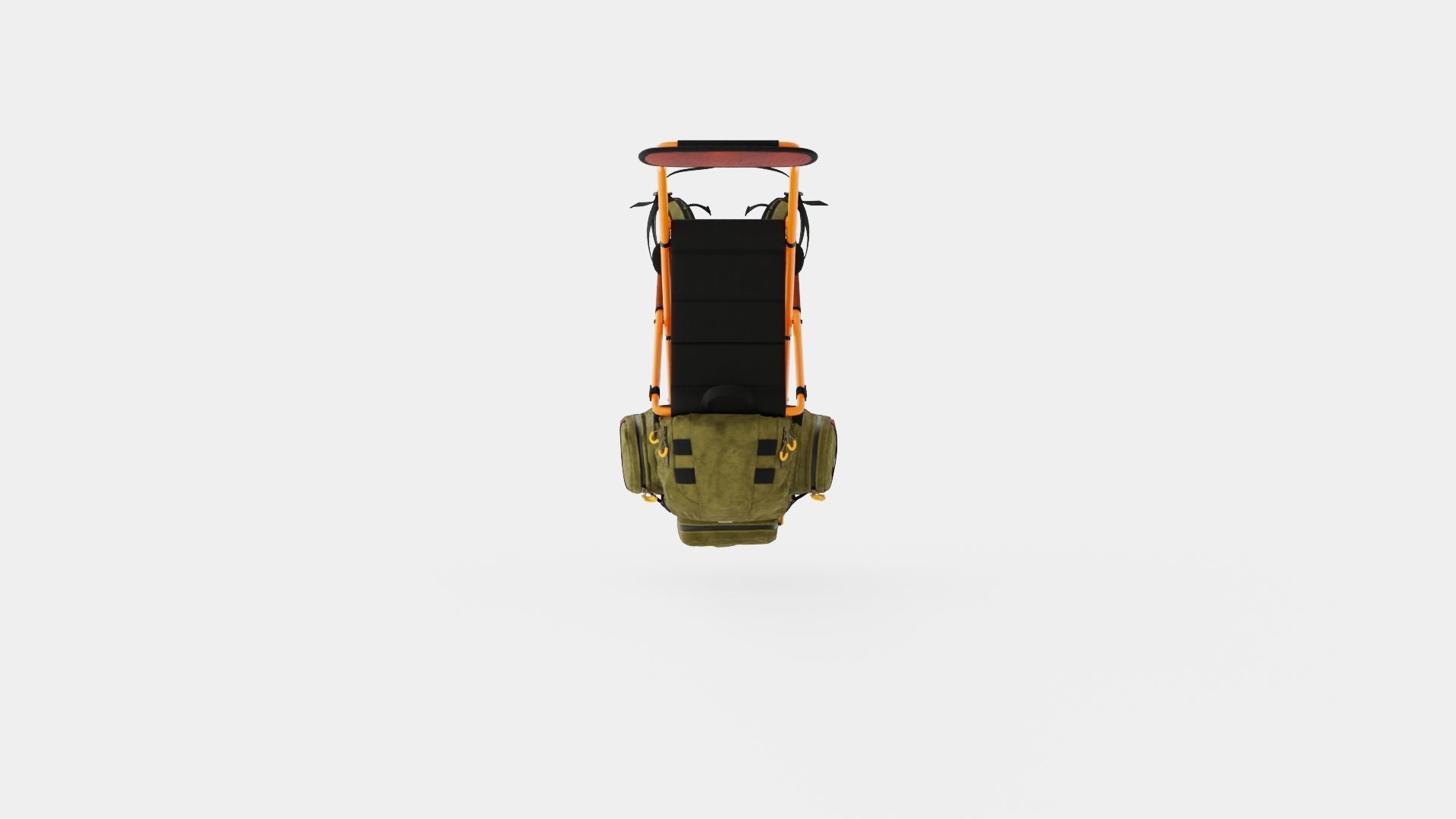 Camping Bag Low-poly 3D model_5