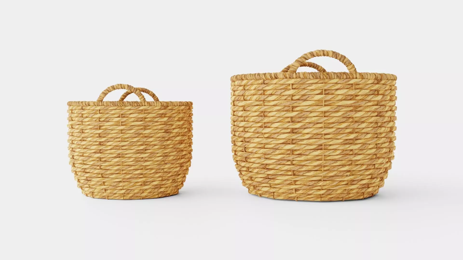 Basket Low-poly 3D model_0