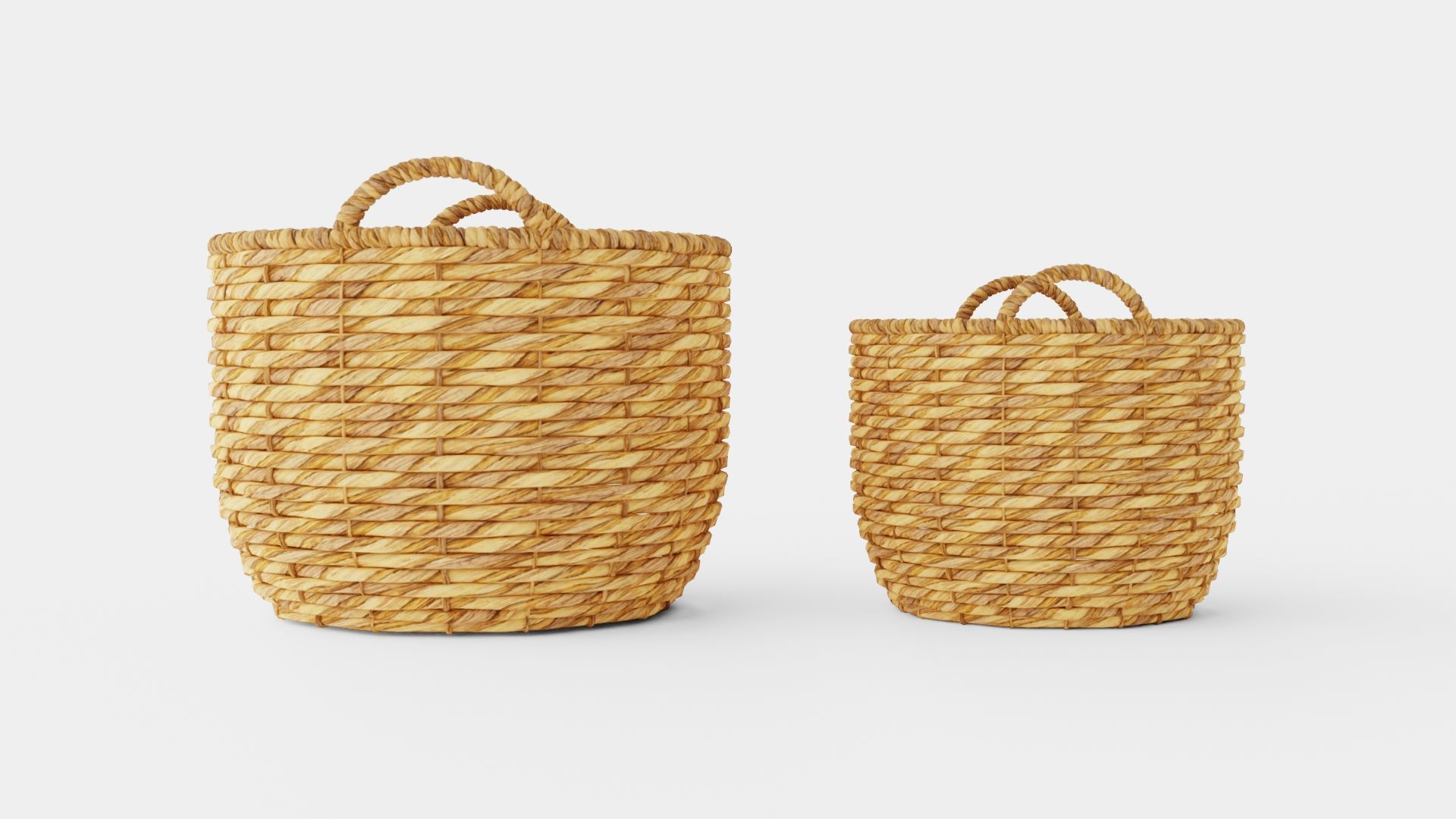 Basket Low-poly 3D model_4