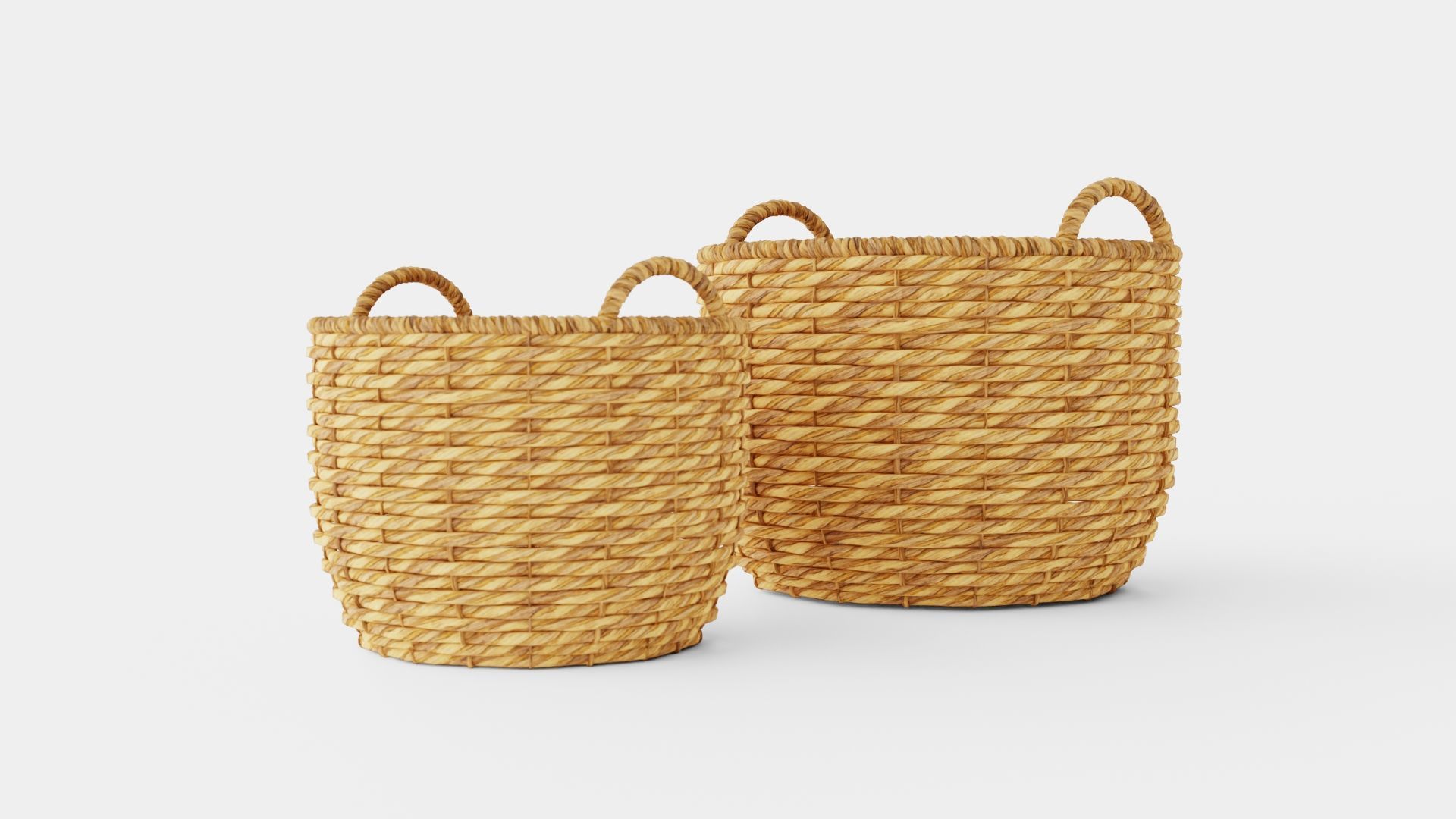 Basket Low-poly 3D model_1