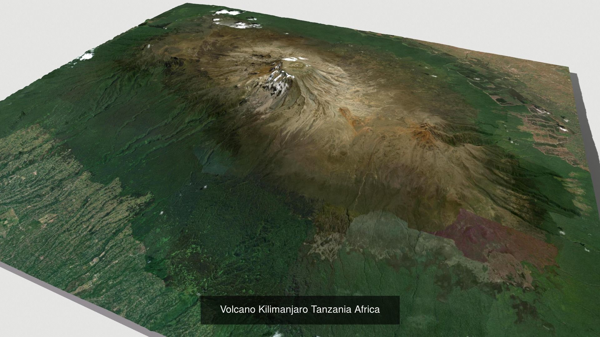 Collection of 5 models City Lake Volcano Island Race track _9