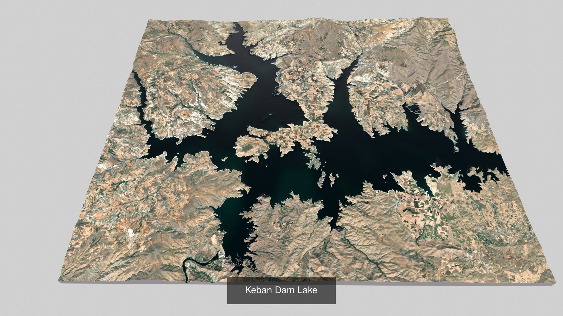 Collection of 5 models City Lake Volcano Island Race track _7