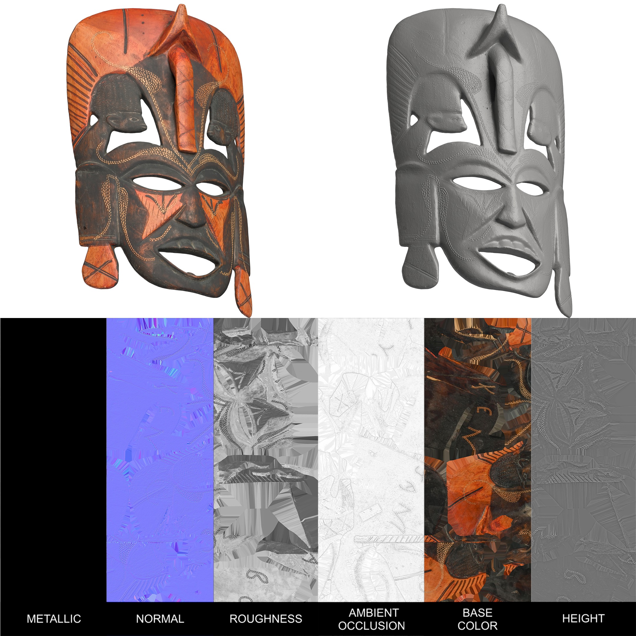 Mask Pack 3D model_5