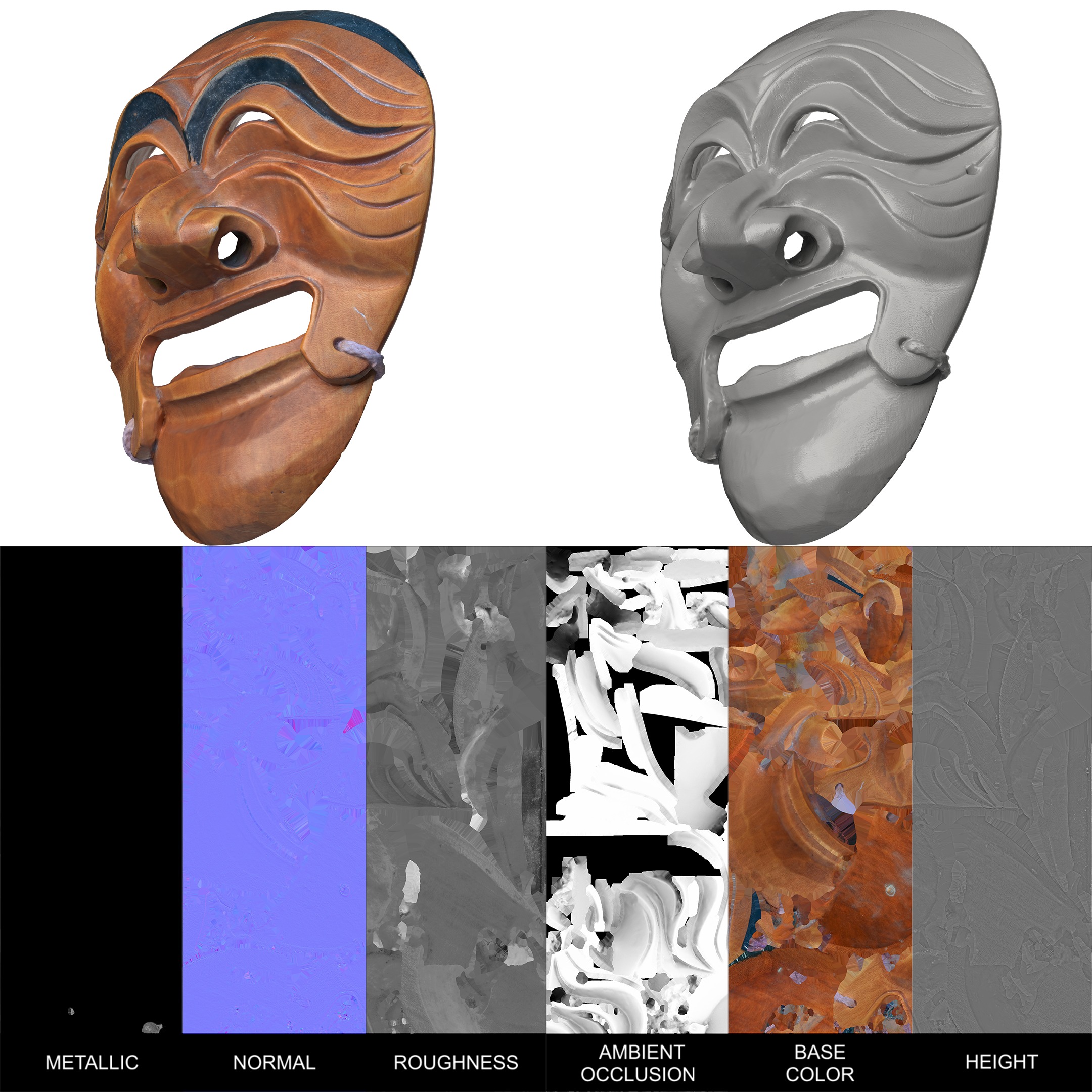 Mask Pack 3D model_7