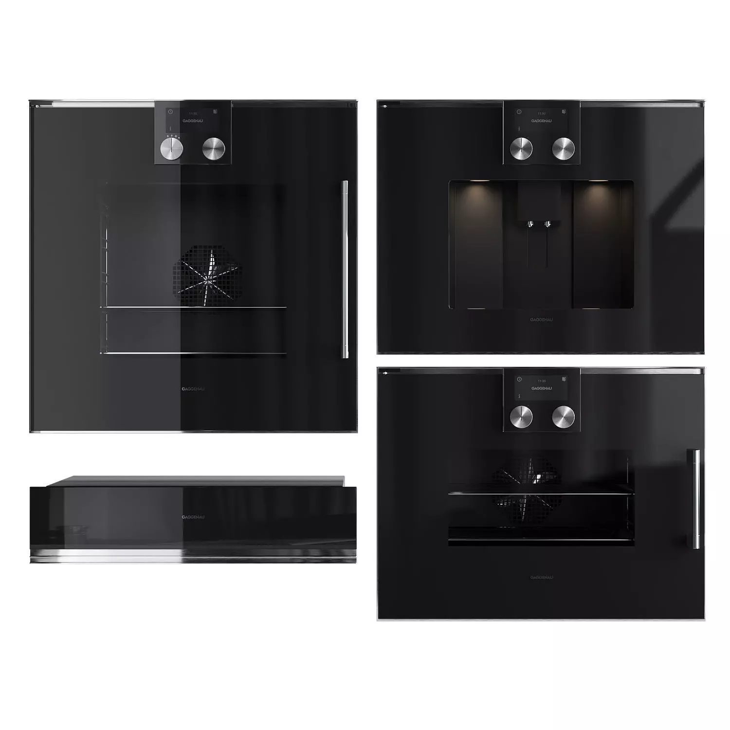 Gaggenau 200 series set 3D model