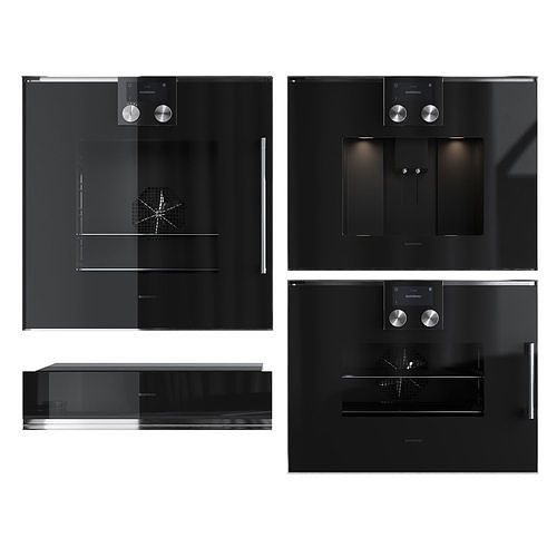 Gaggenau 200 series set 3D model