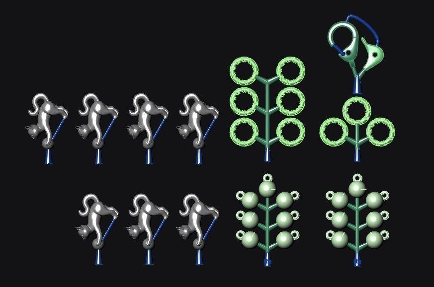 The cat bracelet 3D print model_2