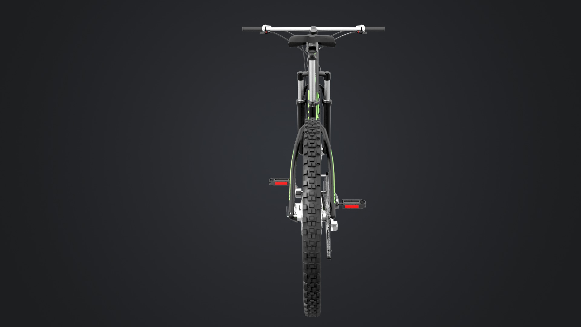 Mountain Bike Low-poly 3D model_7
