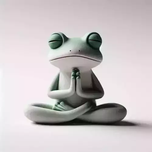 Yoga frog 3D print model