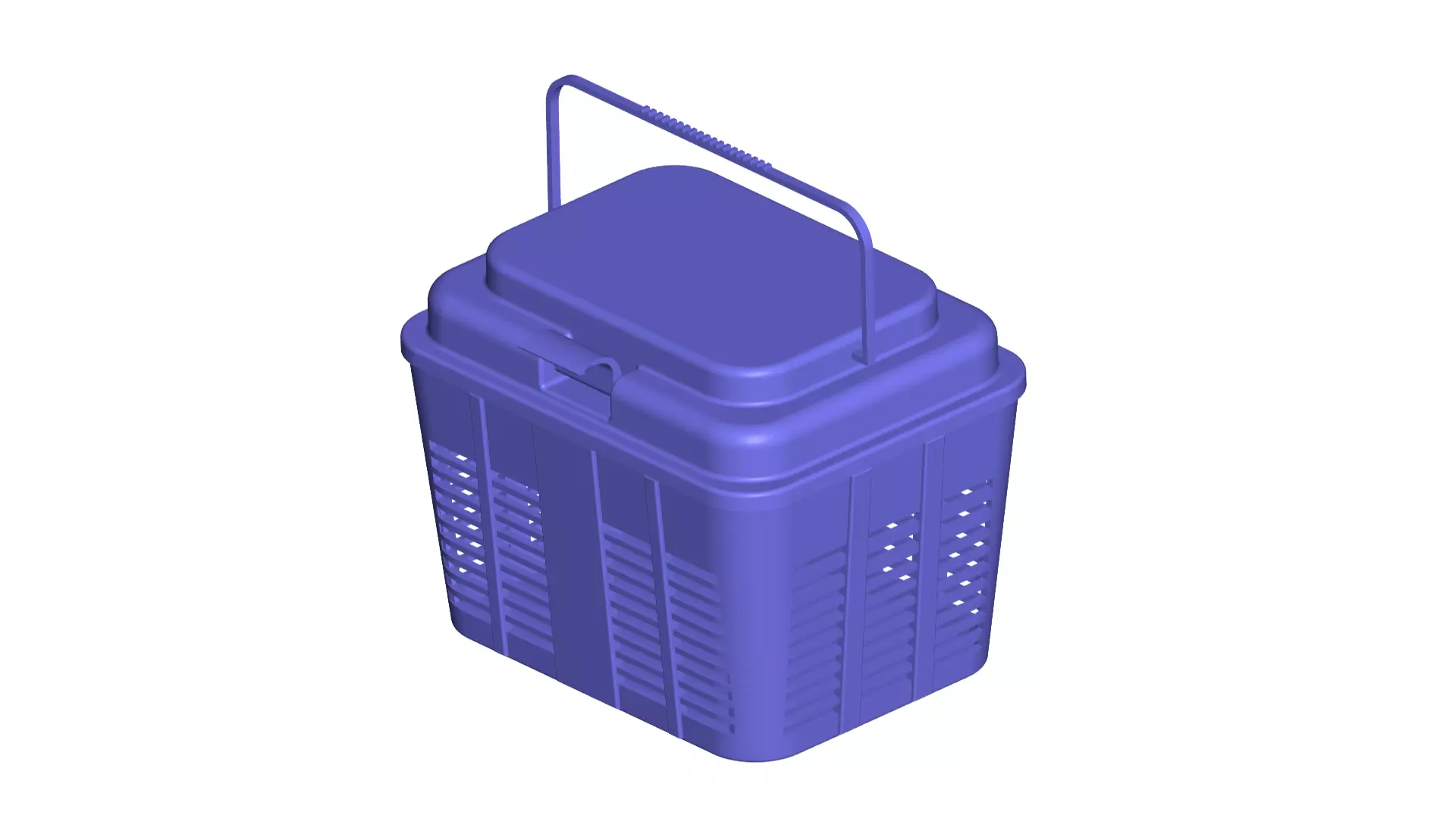 Basket - Plastic Fruit Box - Basket - Plastic Box 3D print model_0