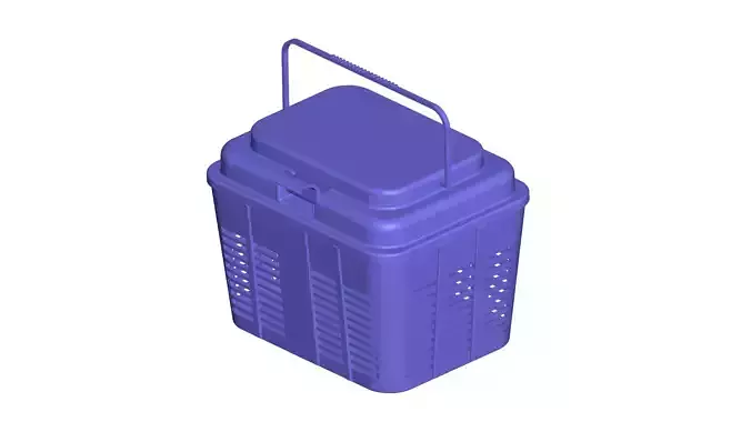 Basket - Plastic Fruit Box - Basket - Plastic Box 3D print model