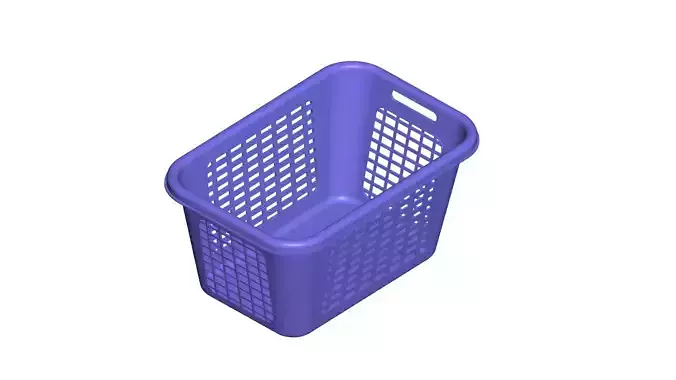 fruit basket - Basket - Plastic Fruit Box - Basket - Plastic Box 3D print model
