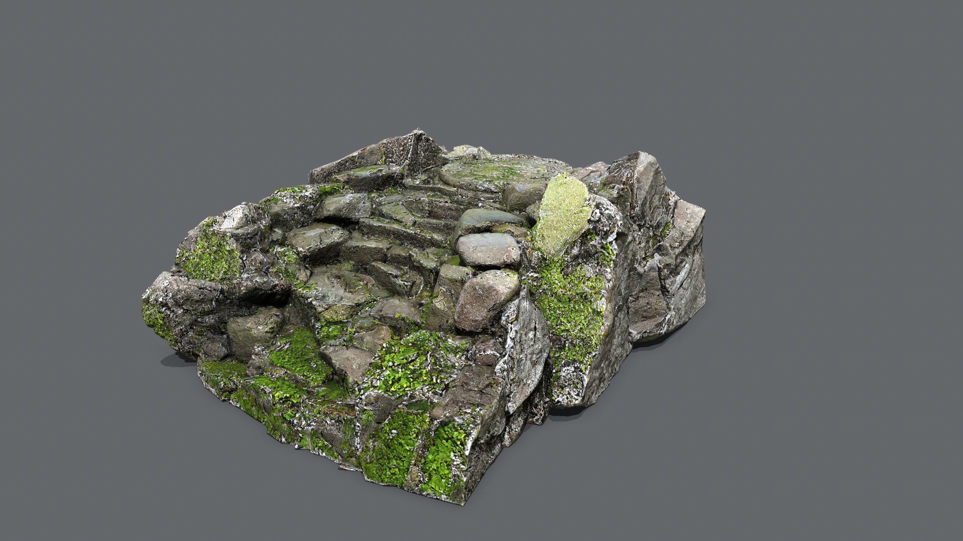 old temple Low-poly 3D model_2