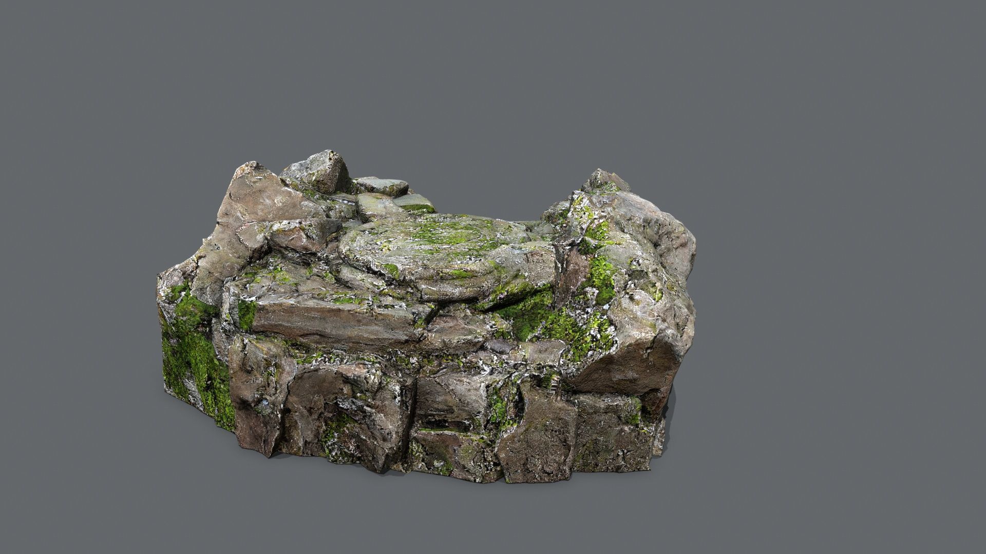 old temple Low-poly 3D model_6