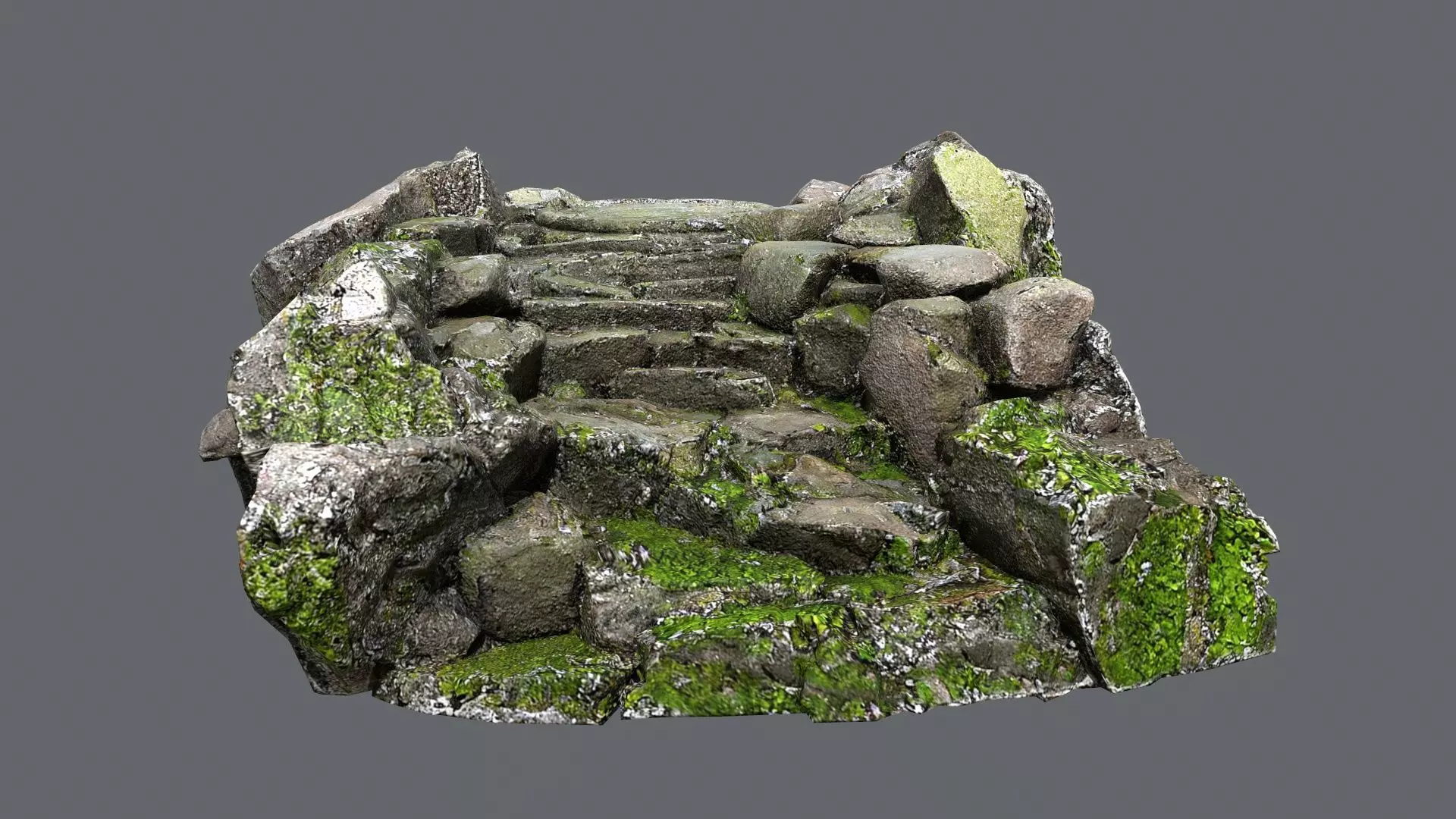 old temple Low-poly 3D model_0