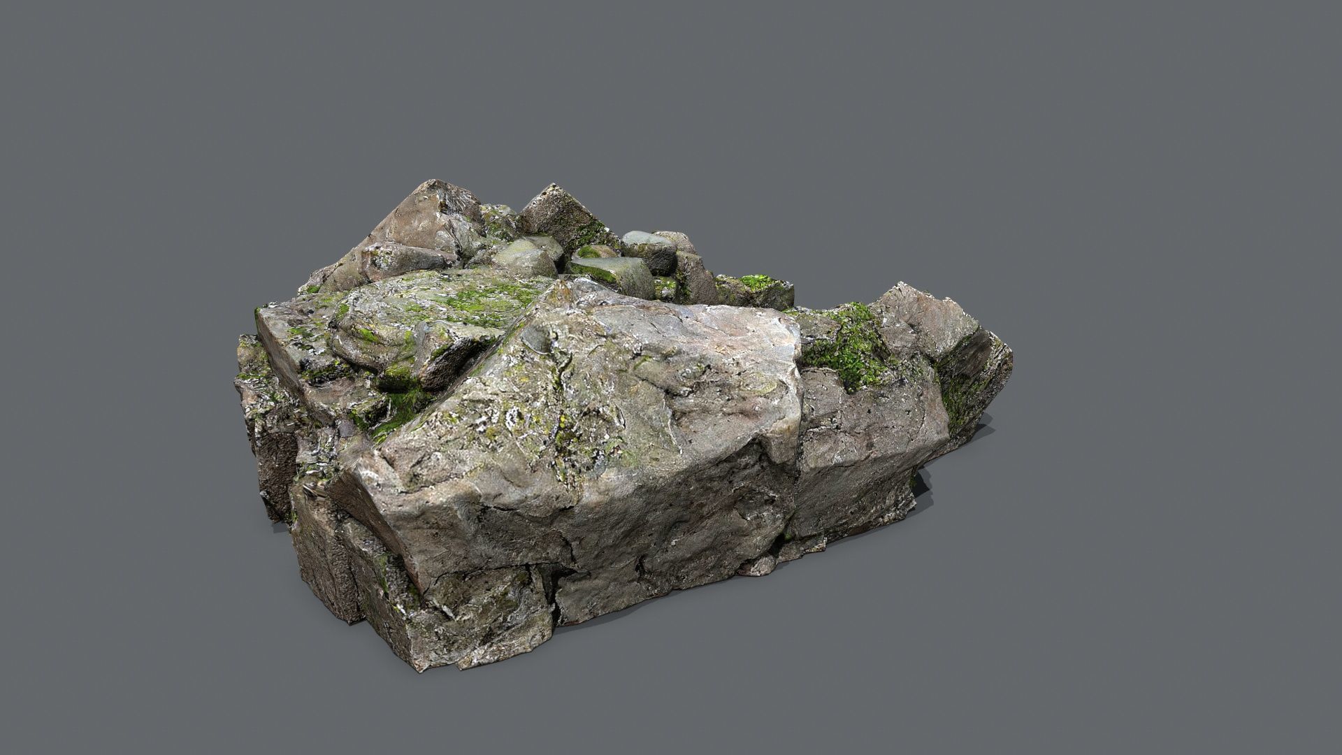 old temple Low-poly 3D model_7