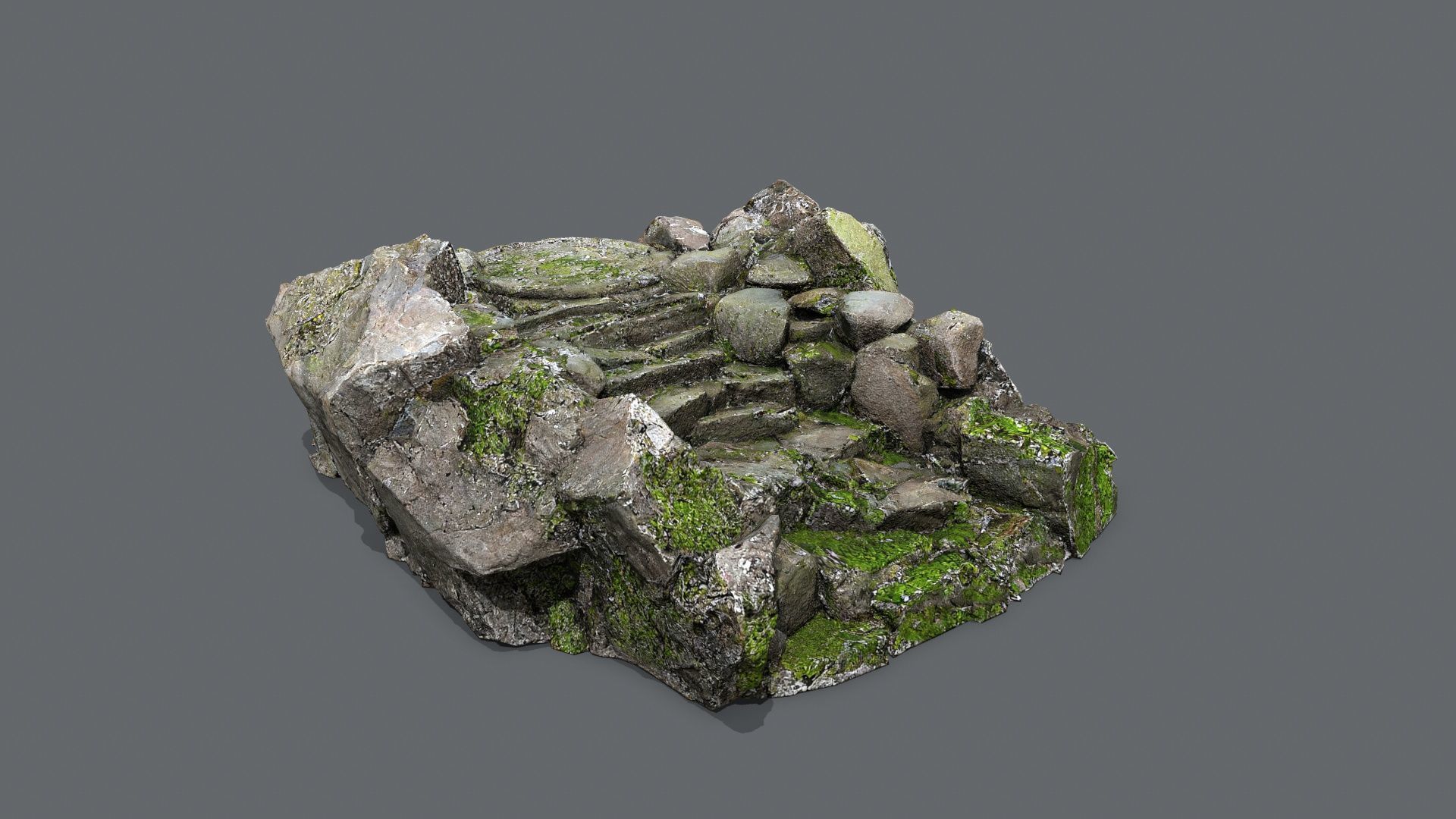 old temple Low-poly 3D model_9