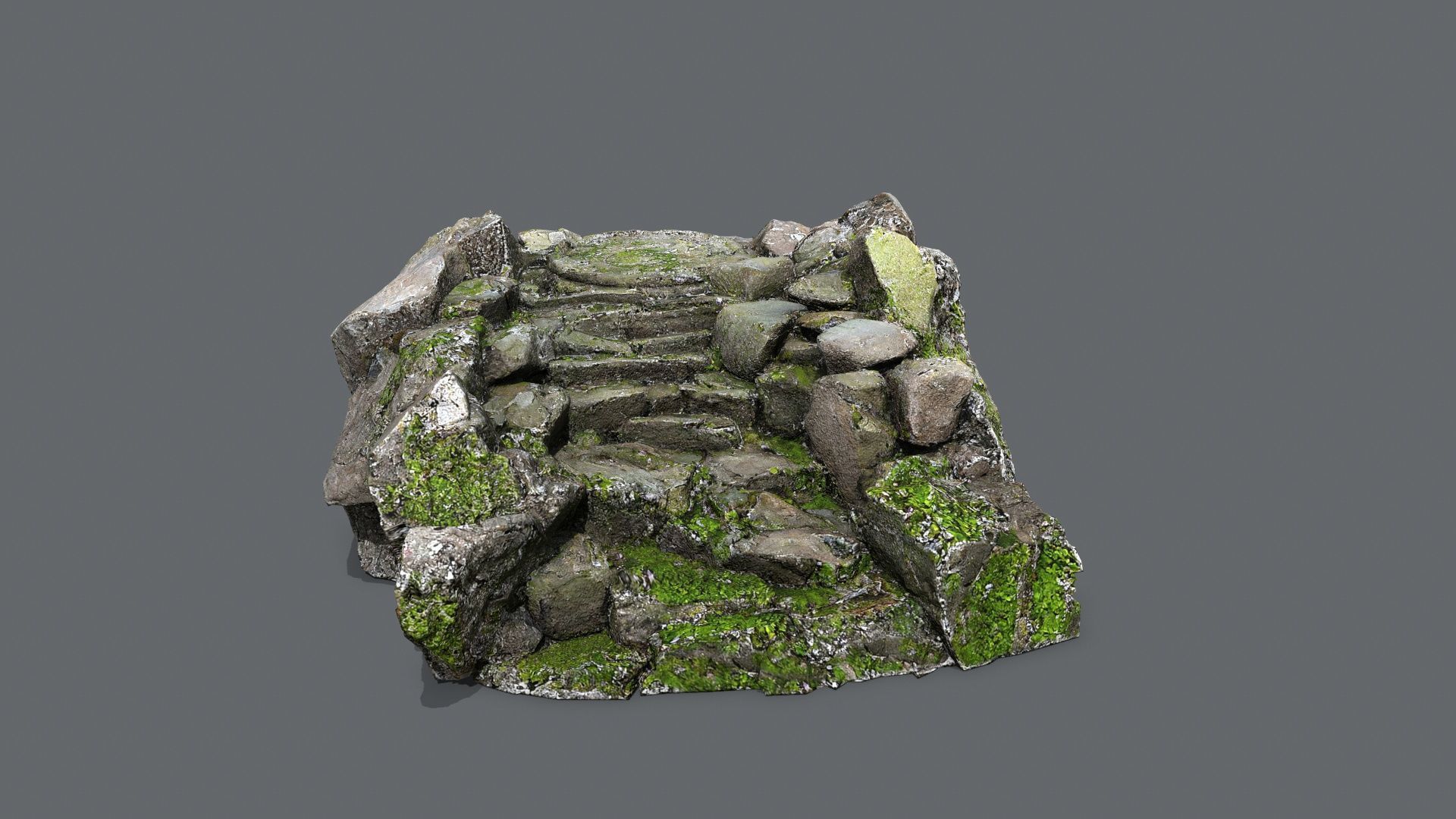 old temple Low-poly 3D model_1