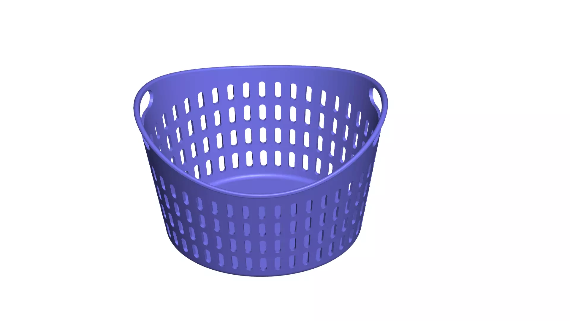 Plastic basket 3D print model_0