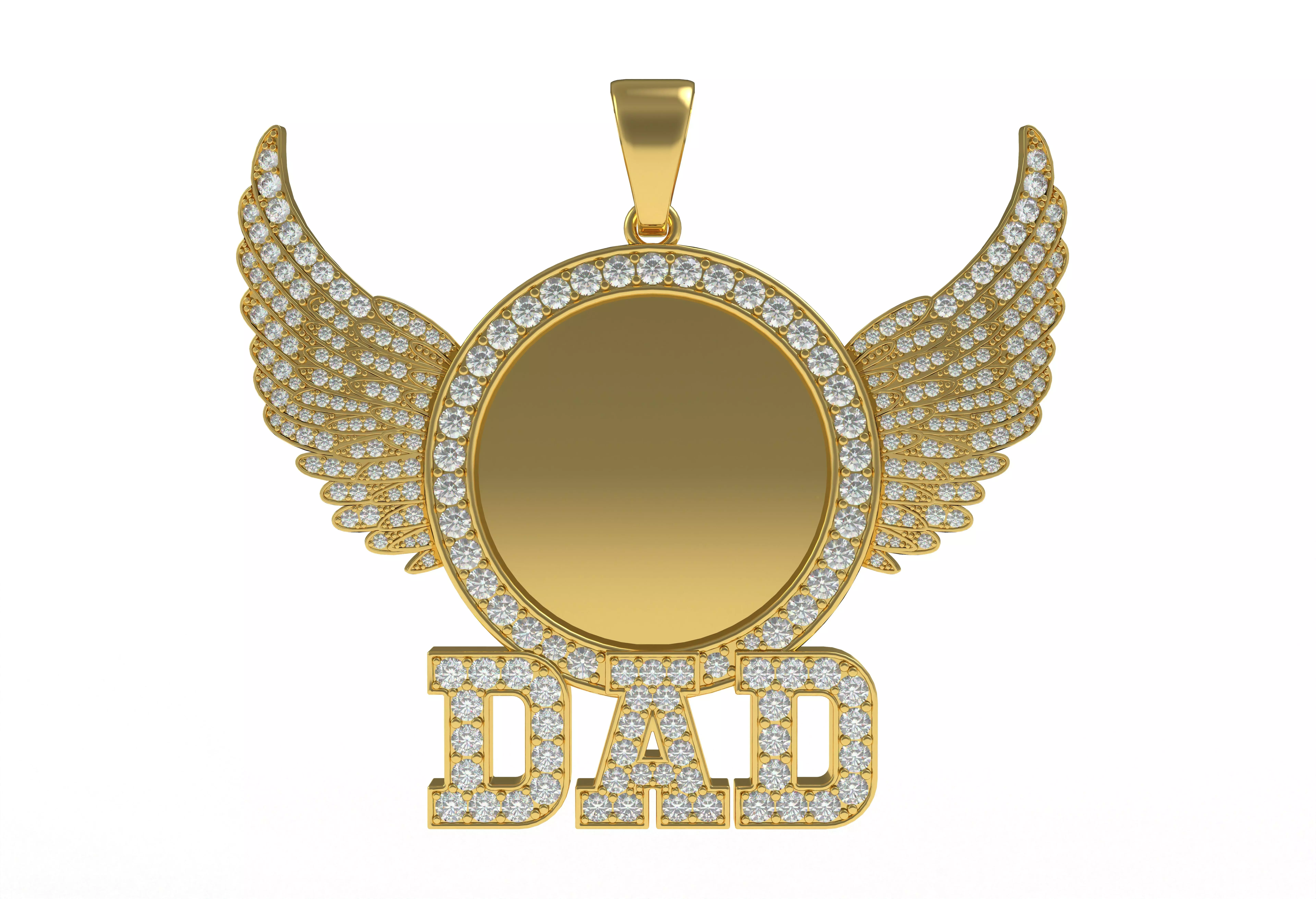 Dad Picture Pendant 07 3D print model