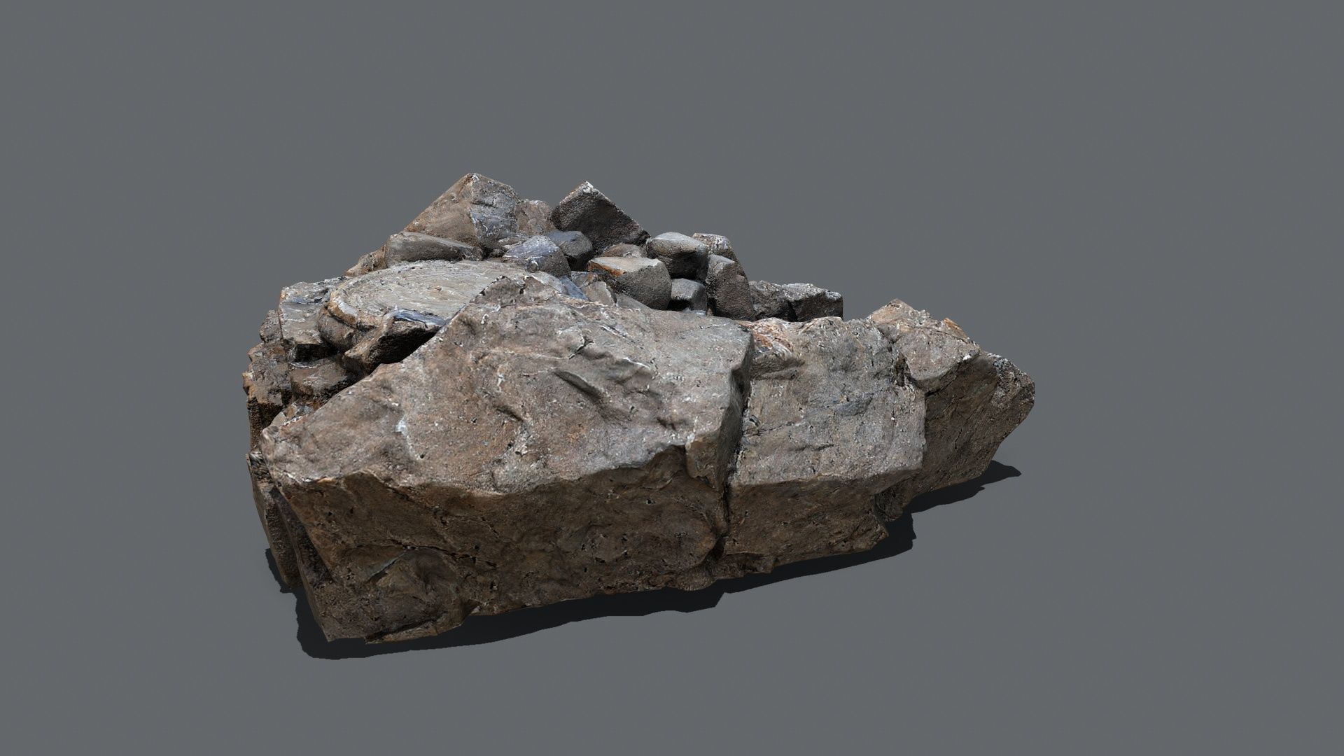 old temple Low-poly 3D model_7